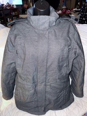 Eddie Bauer WeatherEdge Goose Down Zip Out Hood Puffer Parka